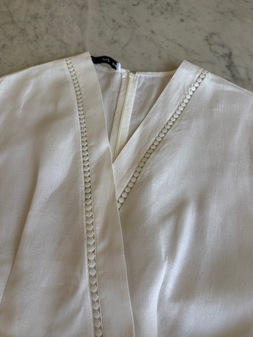 Mango Sleeveless Linen Midi Dress - Picture 8 of 12